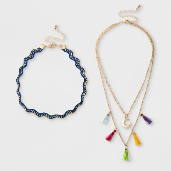 CAT AND JACK CHOKER AND EARRINGS - Picture 4 of 7